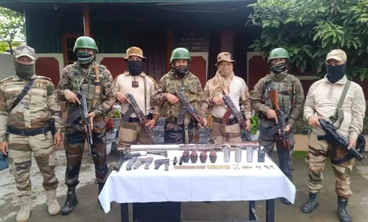 Manipur: Security Forces Uncover Massive Arms, Ammunition Cache